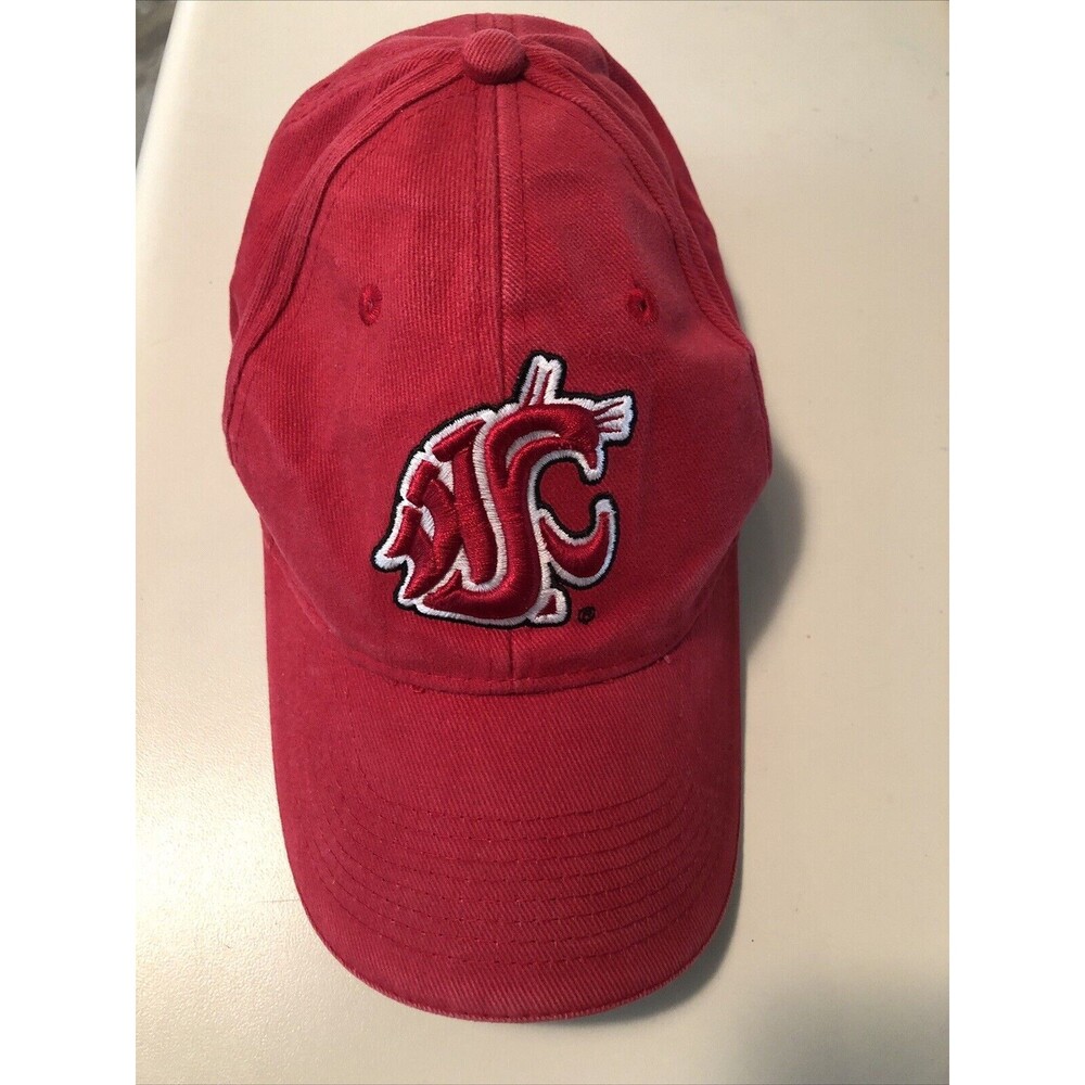 Washington State Cougars Hat Cap Adjustable Red‎ Northwest Embroidery